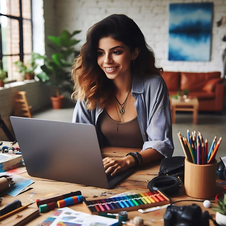 creative-young-woman-working-laptop-her-studio_1297251-10235